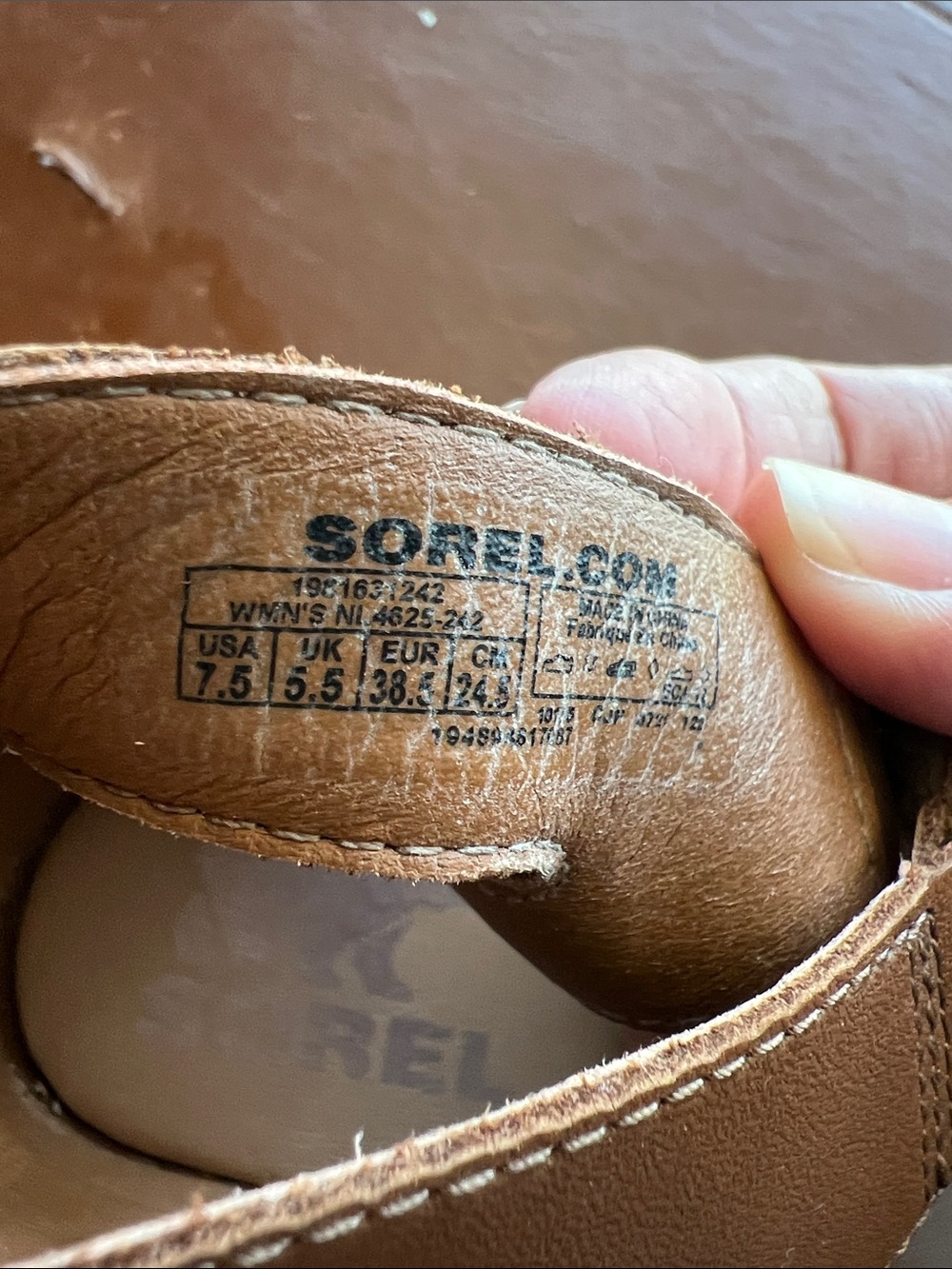 Sorel Brown Lace-Up Cork Wedge Sandals - Picture 6 of 6
